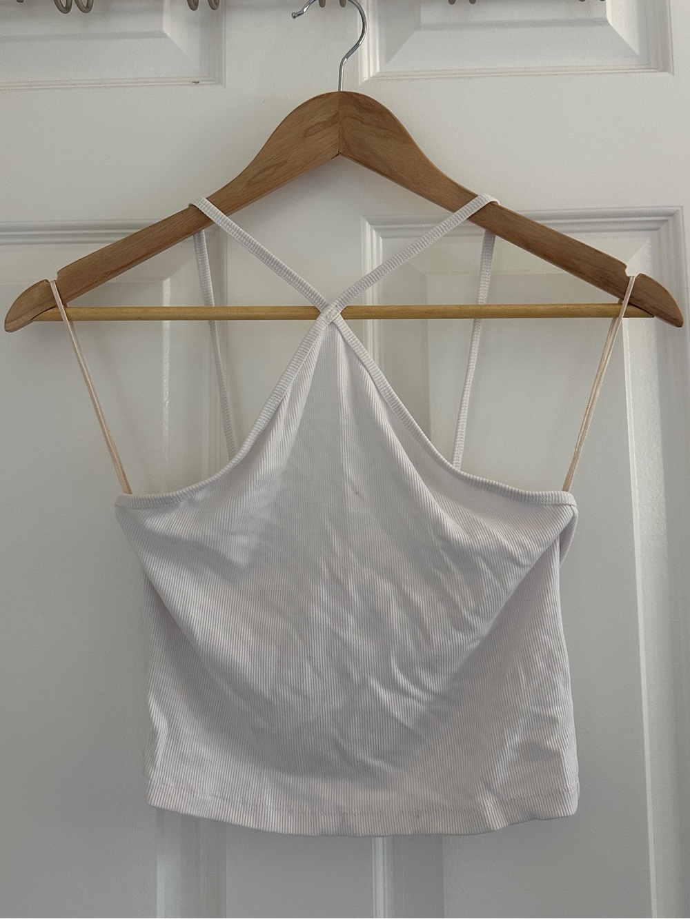 Wilfred White Halter Crop Camisole